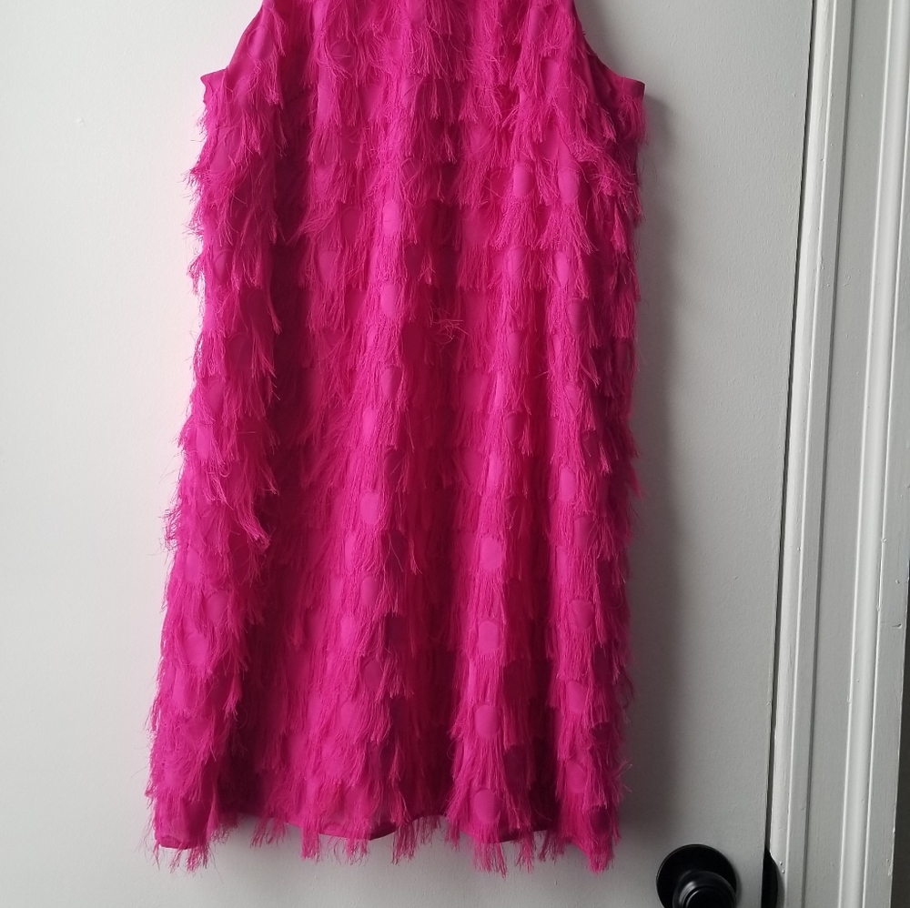 By Anthropologie Roxie Textured Finger Shift Dress Size 12 - Picture 6 of 13